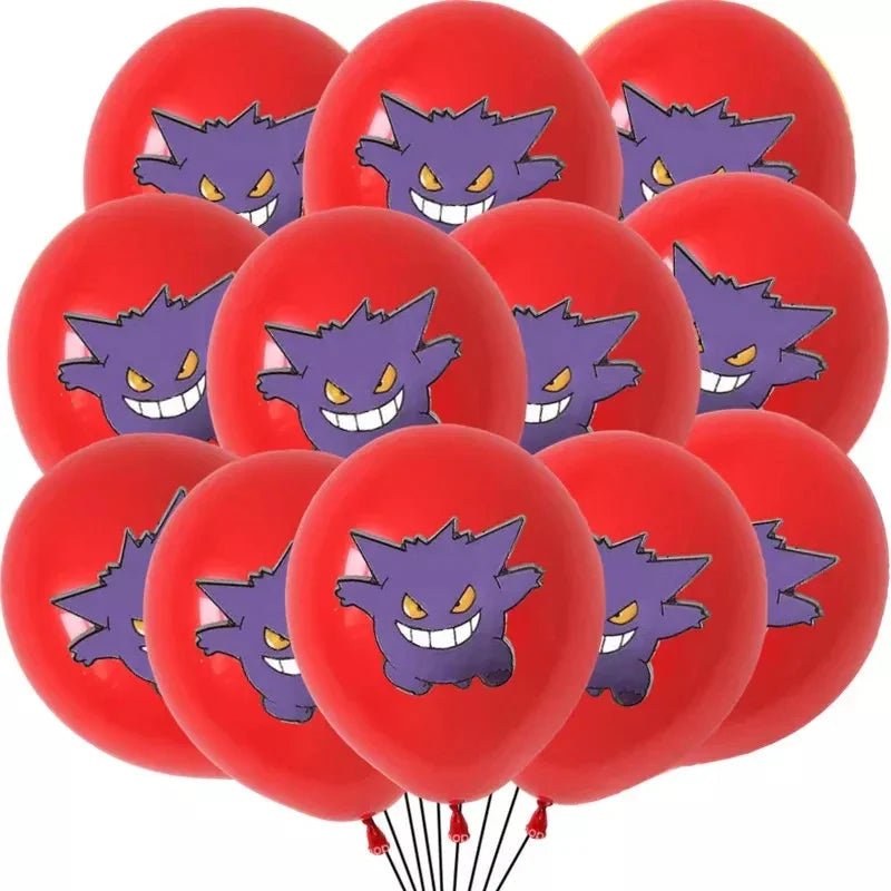 Ballons Colorés Pokémon pour Anniversaire (12 ou 24 pièces)