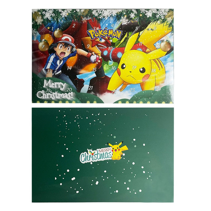 Calendrier de l'Avent Pokémon Pikachu avec 24 Figurines Collectibles