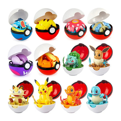 Set de 6 Pokeballs avec Figurines pour Aventures Pokémon Épiques