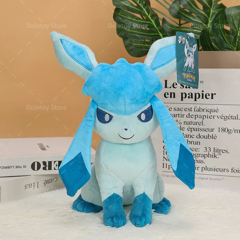 Peluches Pokémon Adorables (Psiana, Folipurba, Feelinara, Nachtara, Glaziola, Evoli)