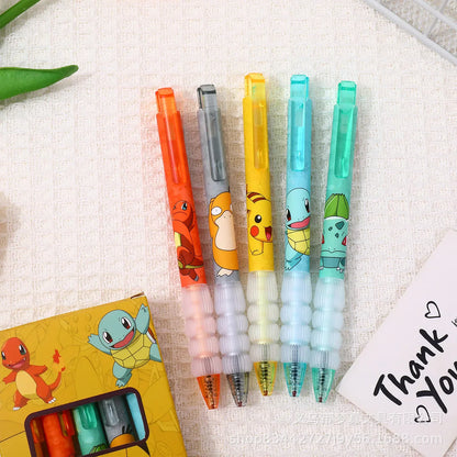 Stylos Gel Pokémon Magiques - Ensemble de 5 Colorés