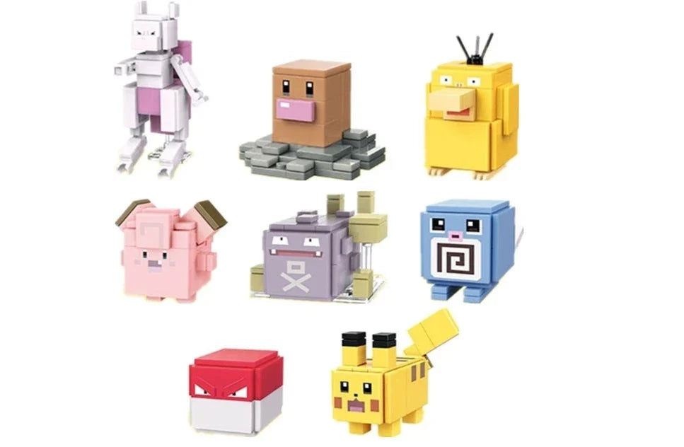 Ensemble de 8 Figurines Pokémon Quest Uniques