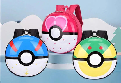 Kinder  Rucksack im Pokeball Aussehen - viele Motive