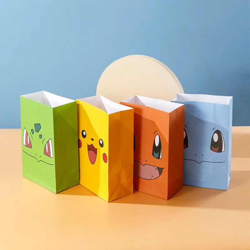 Sacs Cadeaux Pokémon - 10 Motifs Amusants (8 cm)