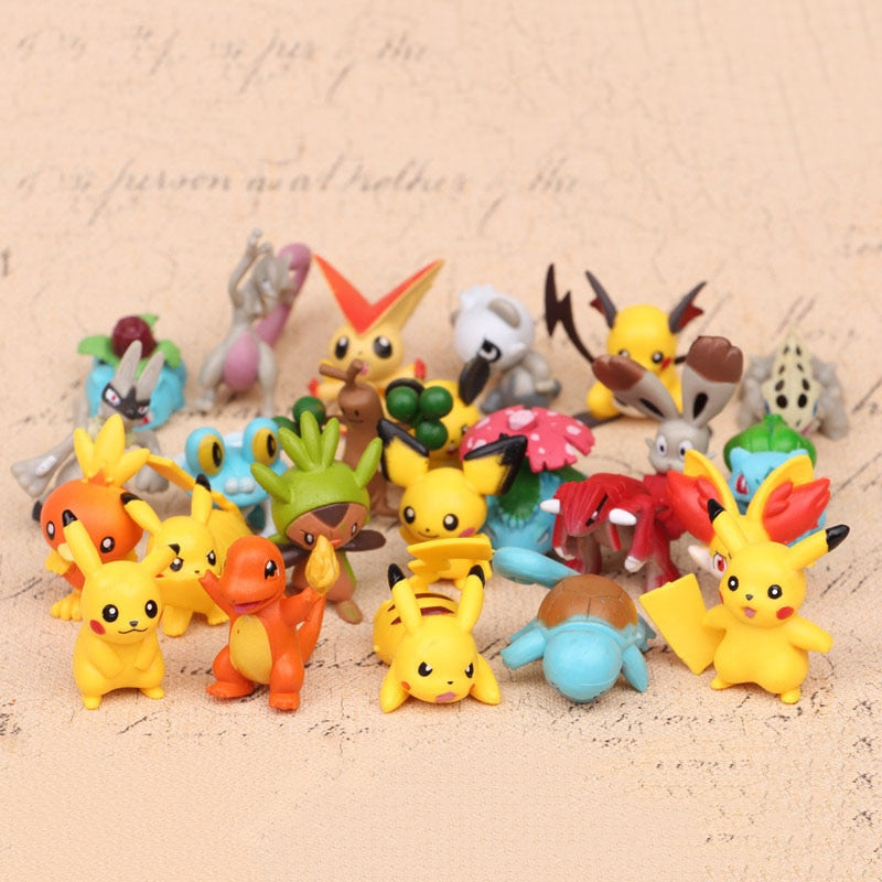 Collection de 24 Figurines Pokémon en PVC