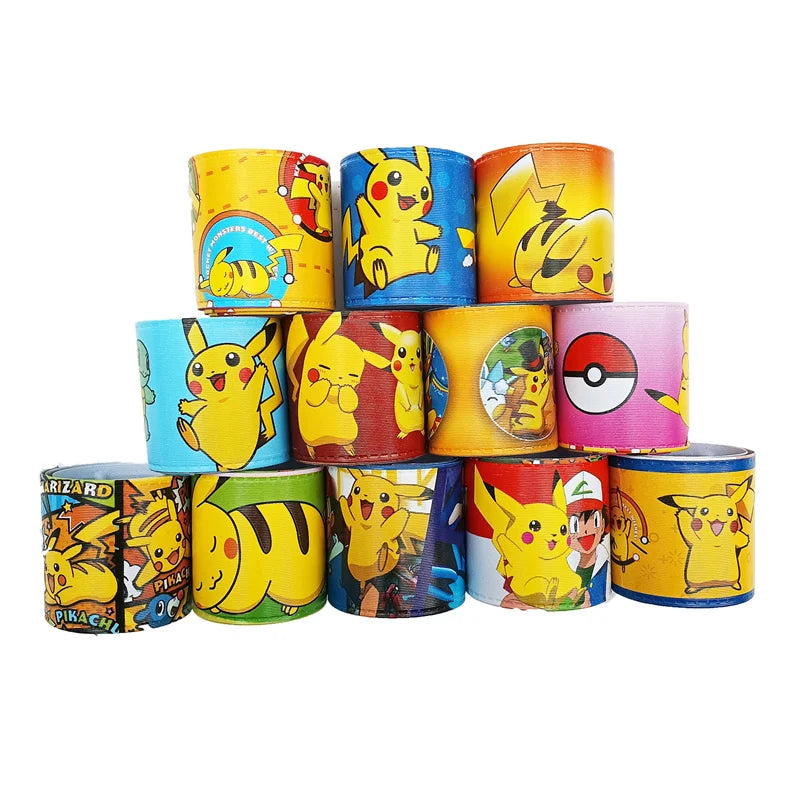 Bracelets Slap Pokémon pour Enfants - Lot de 3, 6 ou 12