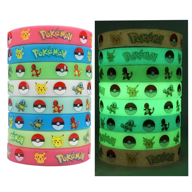 Bracelets Pokémon Lumineux pour Enfants - 4 ou 6 Pièces Magiques