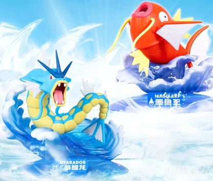 Figurines Karpador Magikarp (8 cm) et Garados Gyarados (10 cm) pour collectionneurs