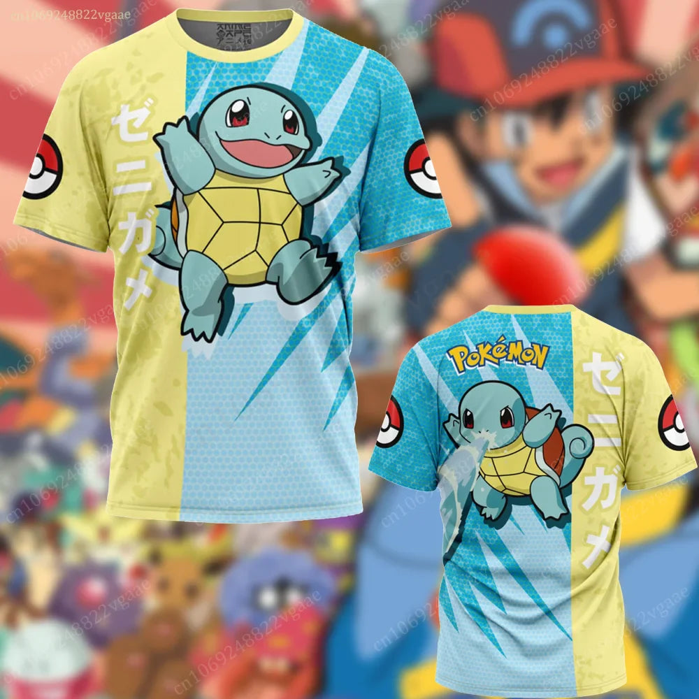 Stylishe Bunte Sommer T-Shirts Trikots mit vielen Pokemon Motiven