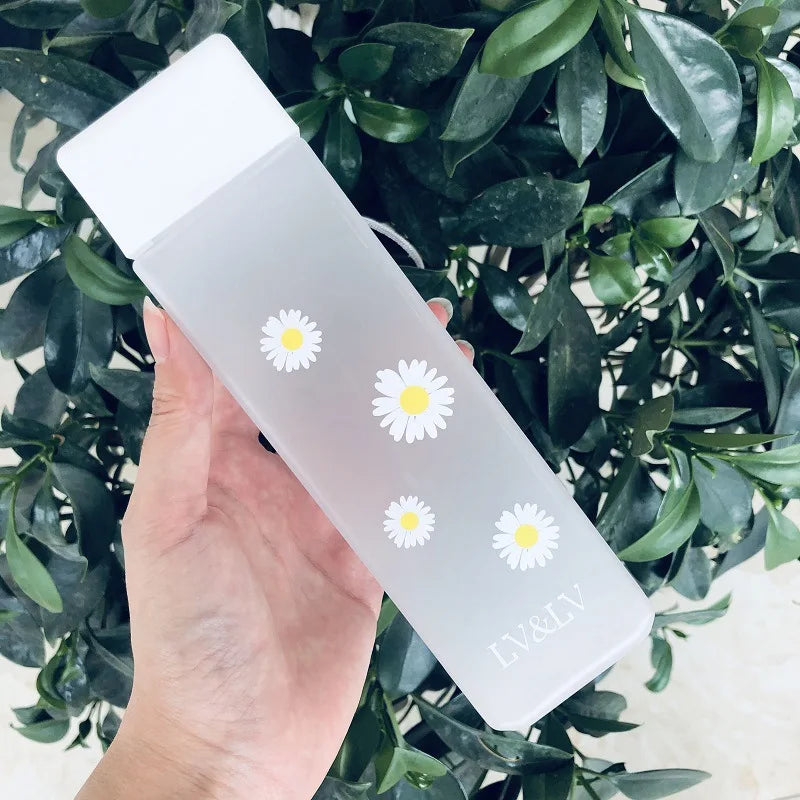 Gourde Fleurs en Plastique - Hydratation Stylée pour Enfants