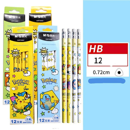 Set de 12 Crayons Pikachu pour Écrire avec Magie