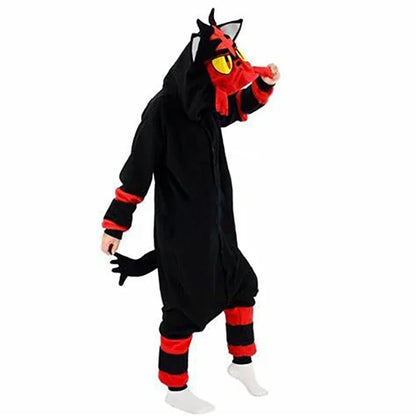 Litten Flamiau Onesie Cosplay Kostüm