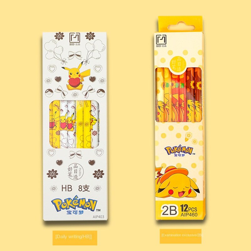 Set de 8 Crayons Pikachu - Magie Pokémon pour Écoliers