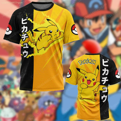 Stylishe Bunte Sommer T-Shirts Trikots mit vielen Pokemon Motiven