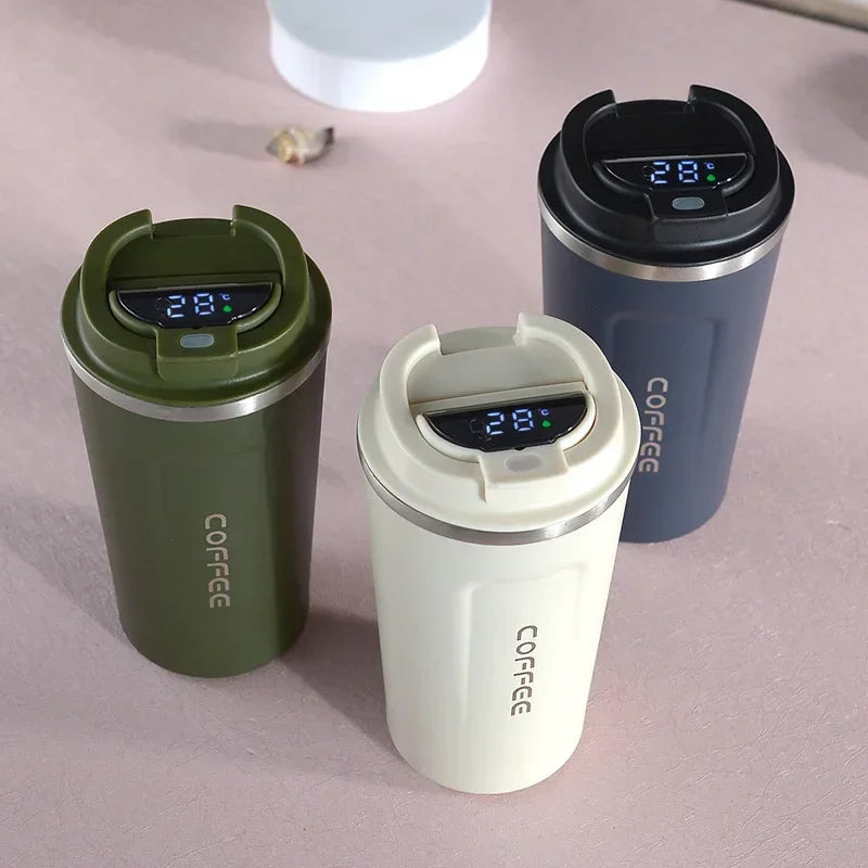 Gourde Thermos Autonome avec Écran Numérique et Isolation Supérieure