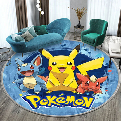 Tapis Rond Pikachu - Électricité et Confort pour Fans de Pokémon