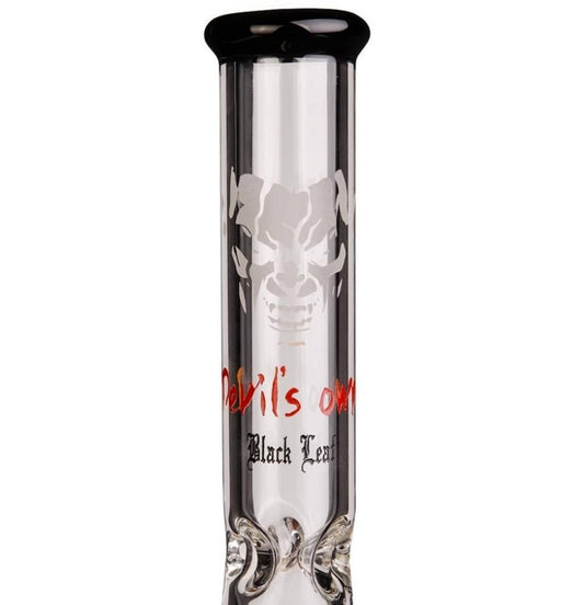 Bang en Verre Black Leaf Devils Own 35cm avec Système Ice et Design Élégant