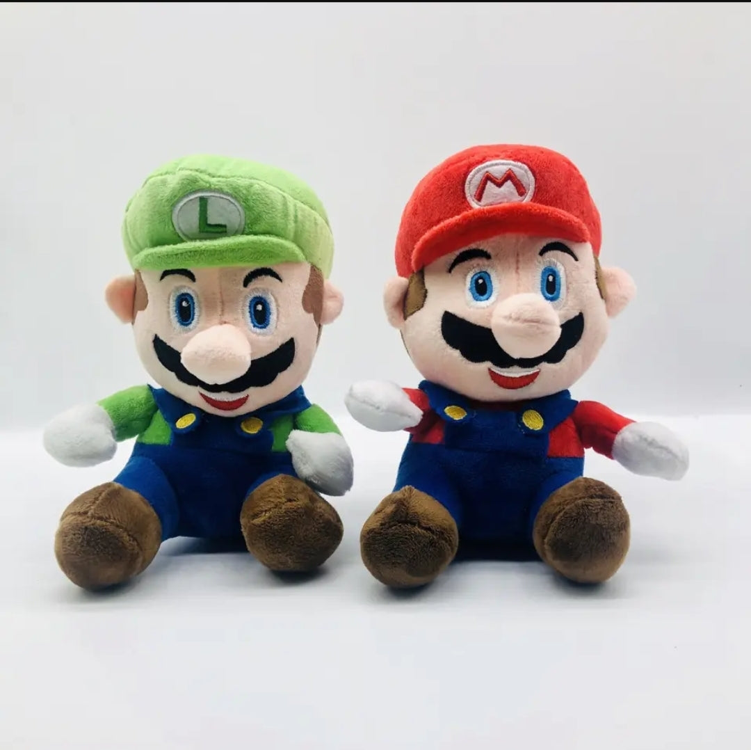 Peluches de Mario et Luigi