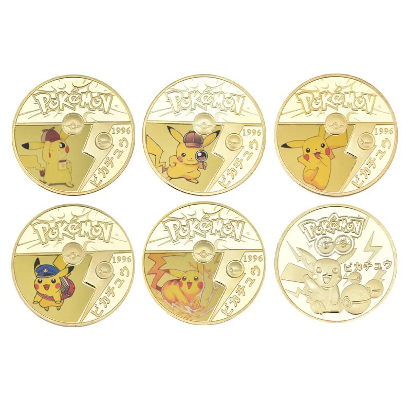 Pièces Pokémon Édition Limitée - Mewtu, Quajutsu, Pikachu, Mew & Genesect