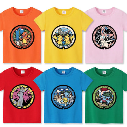 T-shirts Pokémon colorés pour enfants – Magie et Confort