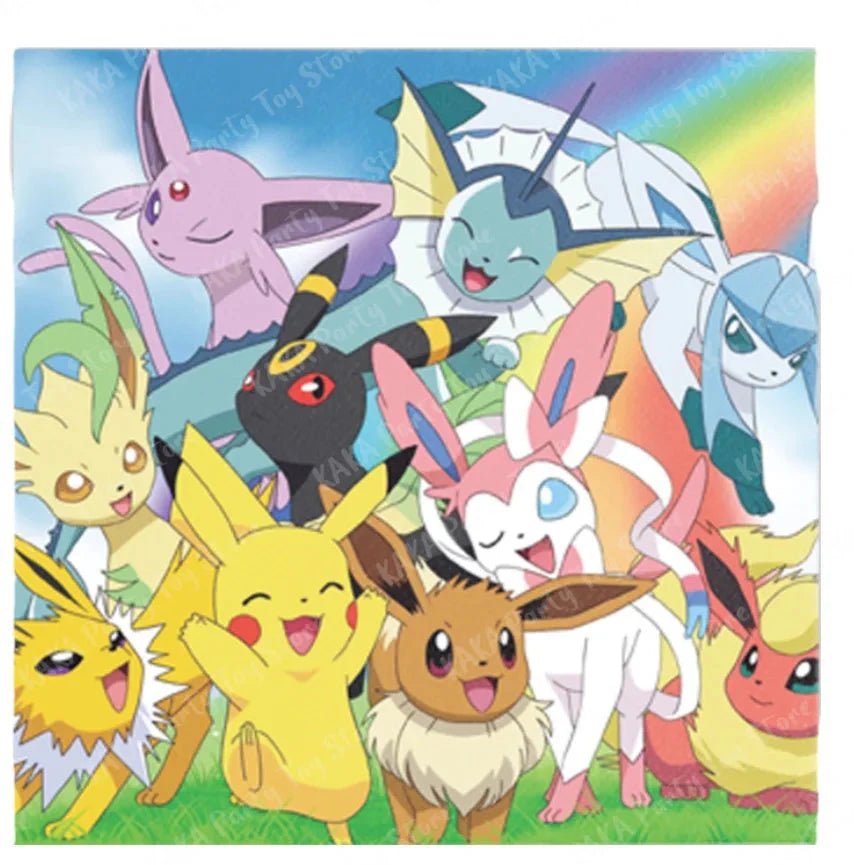 Servietten mit Pokemon Design für Geburtstag, Feier etc.