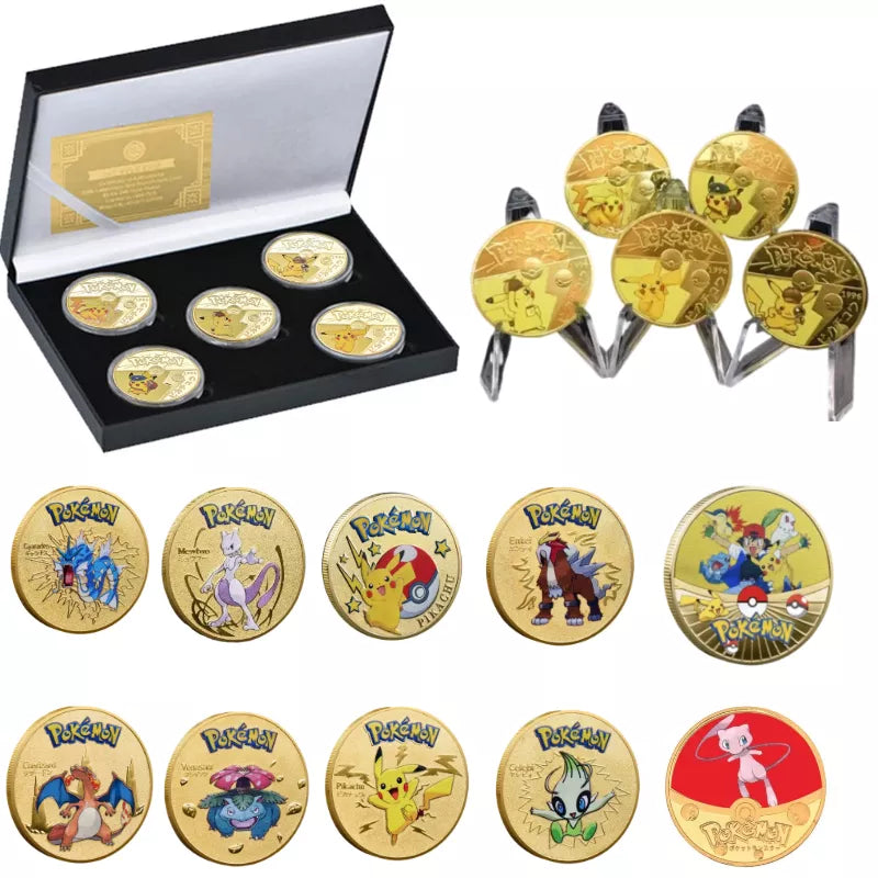 Monnaies Pokémon En Edition Limitée - Collection de Motifs Variés