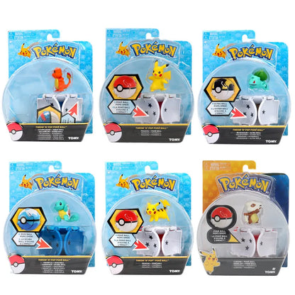 Starter Pokemon Figuren mit Poke Ball