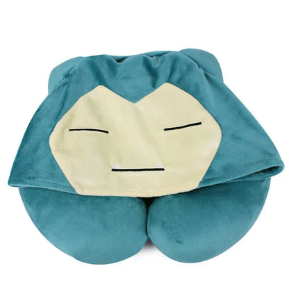 Coussin de Nuque U-Form Relaxo Snorlax avec Capuche Confortable