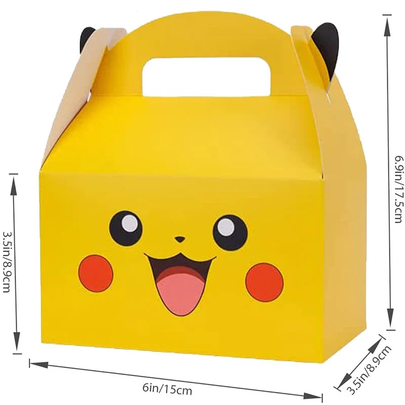 Boîte d'Anniversaire Pikachu ou Pokeball pour Douceurs