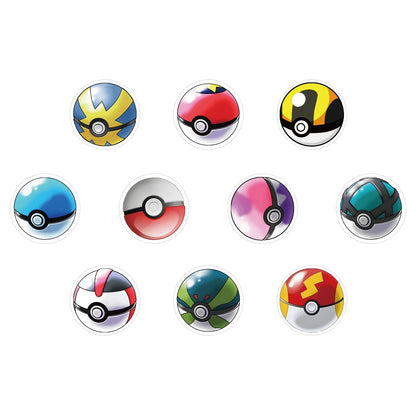 Rouleau de 500 Autocollants Pokeball - Amusement Pokémon à Gogo