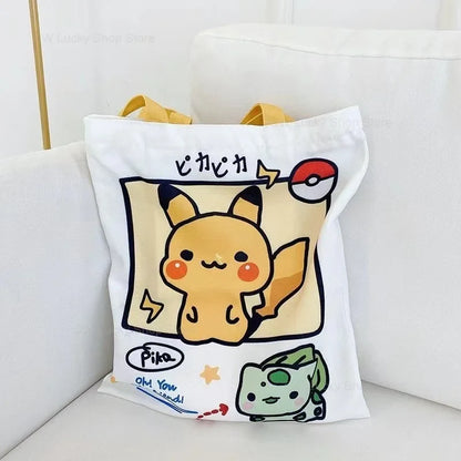 Sac en toile Pokémon : Pikachu, Enton, Schiggy