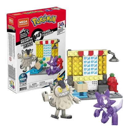 MEGA Pokemon Klemm-Baustein Sets (Zigzachs und Machollo oder Mauzi und Toxel)