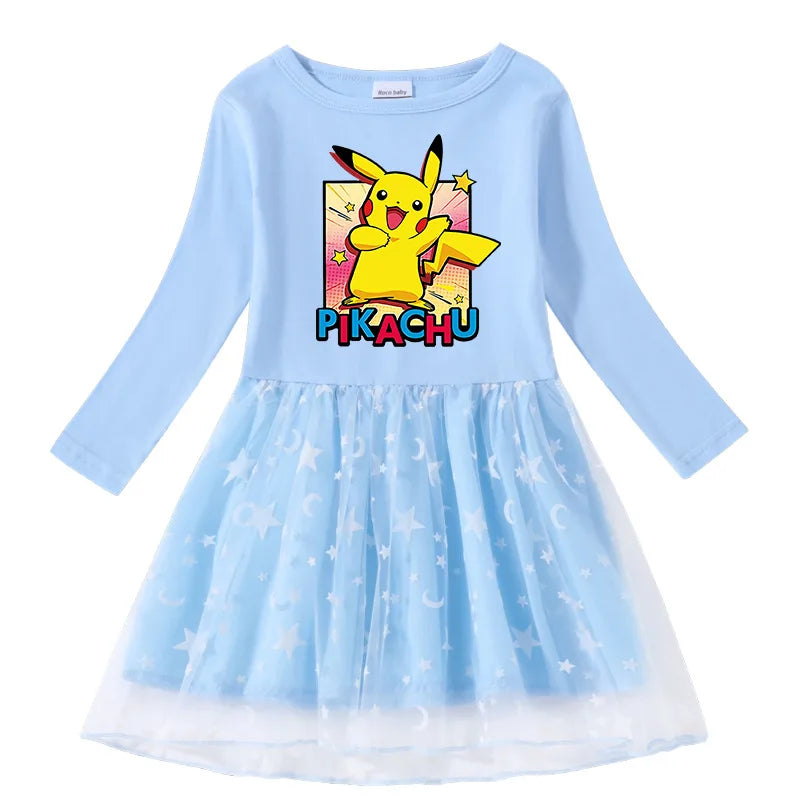 Robe Princesse Pikachu Élégante pour Enfants