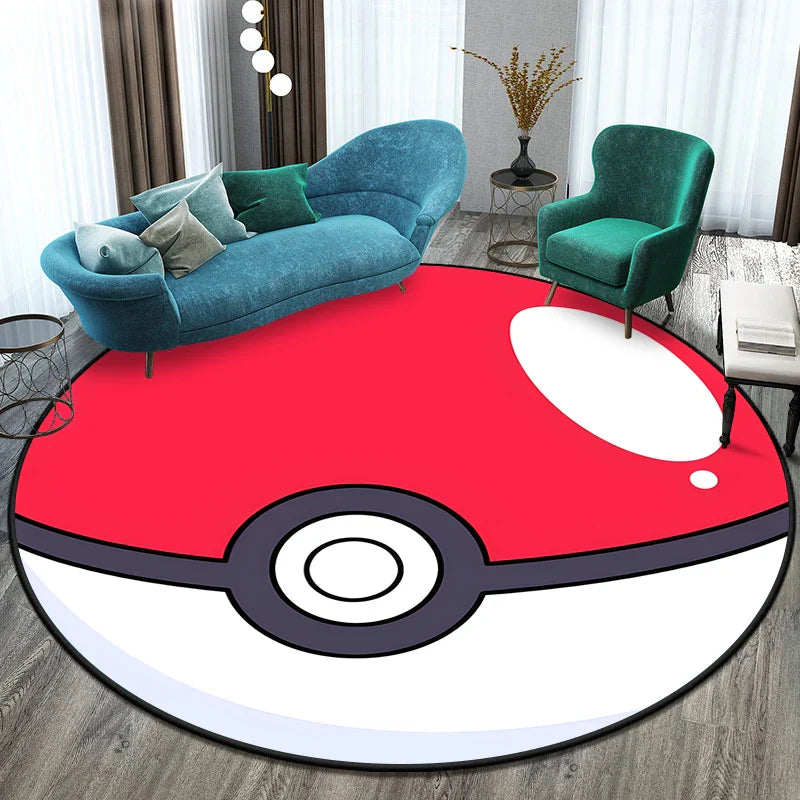 Tapis Rond Pokémon – Designs Évoli, Aquana et Pokeball