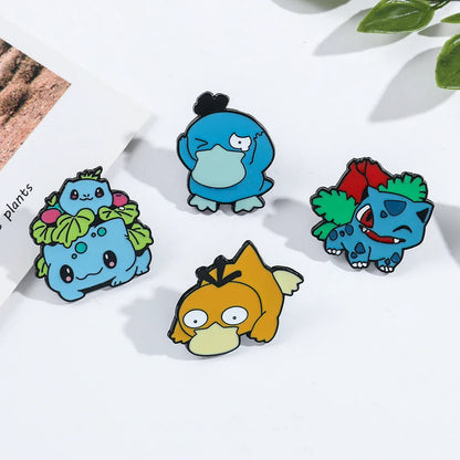 Pins Anstecker Pokémon - Enton et Bisasam