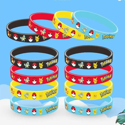 Bracelets Pikachu - Ensemble de 12 pour Petits Entraîneurs Pokémon