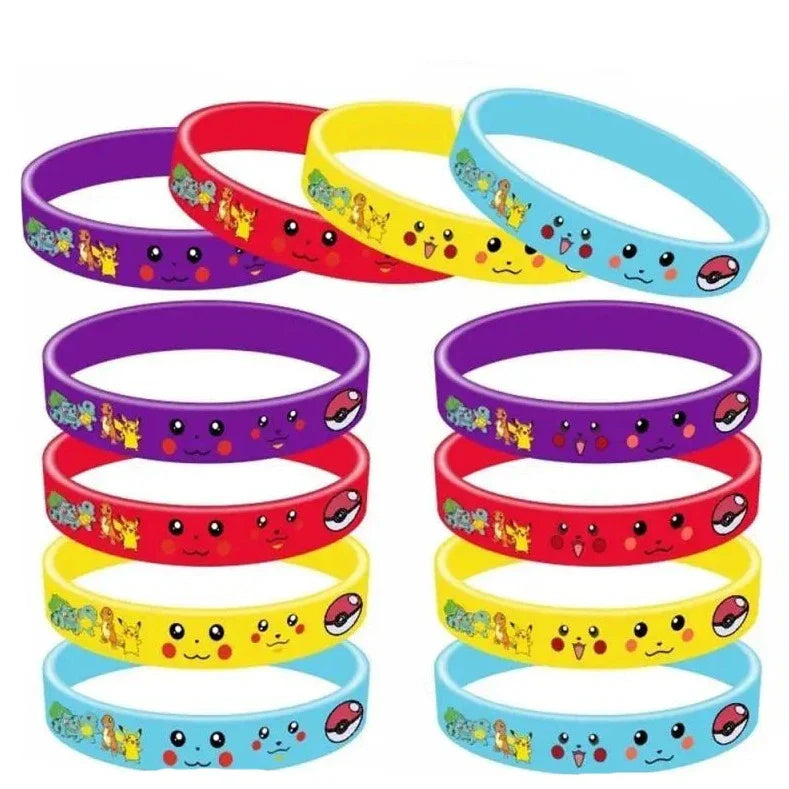 Bracelets Pikachu - Ensemble de 12 pour Petits Entraîneurs Pokémon