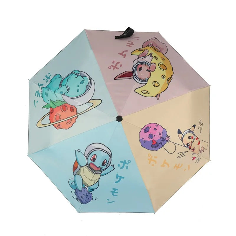 Parapluie Automatique Pokémon - Schiggy, Pikachu ou Bisasam