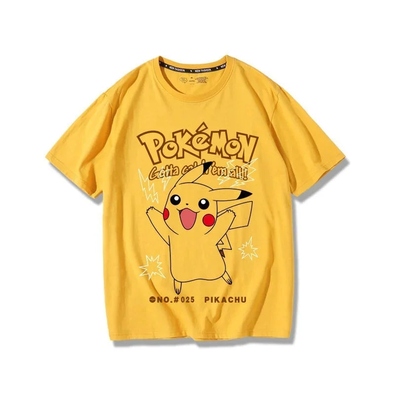 T-shirt d'été Pikachu à manches courtes