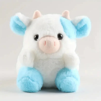 Doudou Vache Bleue Géante en Peluche