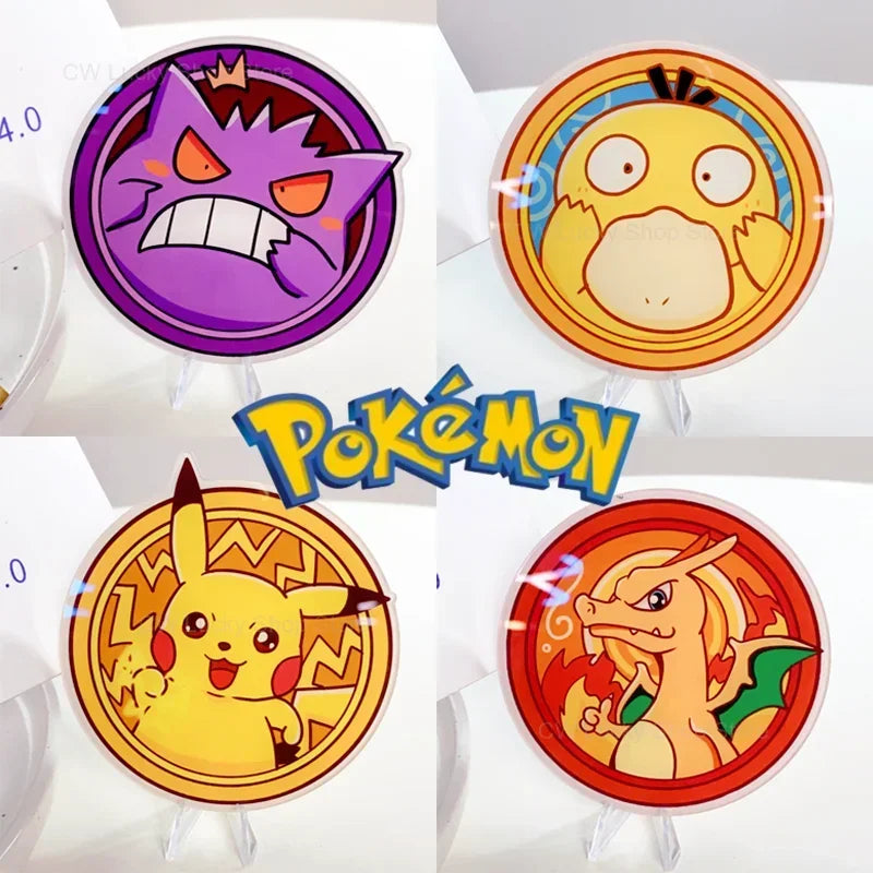 Sous-verres en acrylique Pokémon Pikachu - Designs ludiques et durabilité exceptionnelle