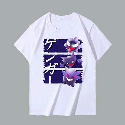 T-shirt d'été Gengar pour fans de Pokémon