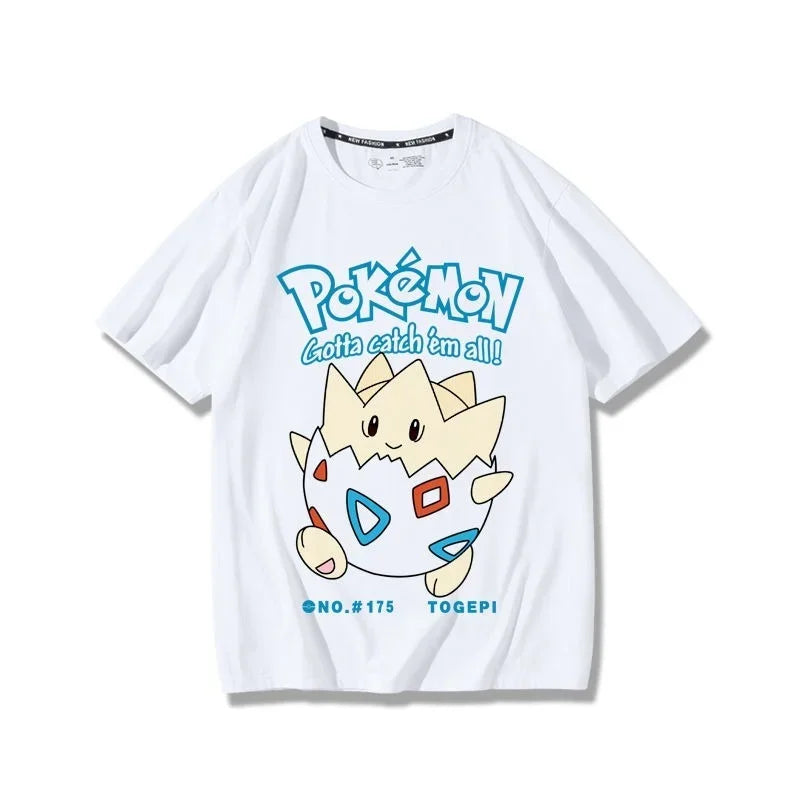 T-shirt d'été Pikachu à manches courtes