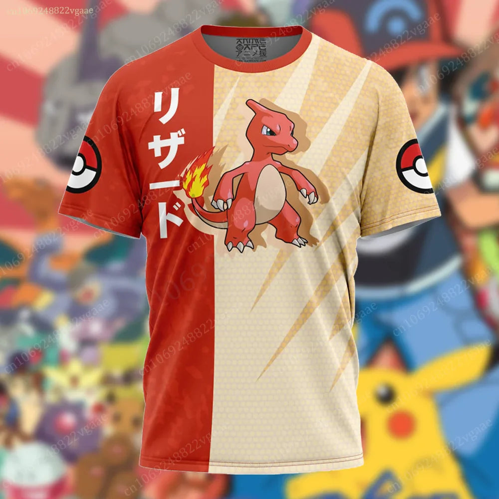 Stylishe Bunte Sommer T-Shirts Trikots mit vielen Pokemon Motiven