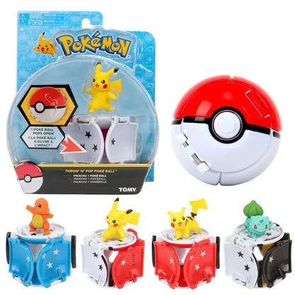 Starter Pokemon Figuren mit Poke Ball