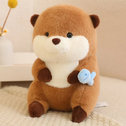 Doudou Loutre Géante Câline en Peluche