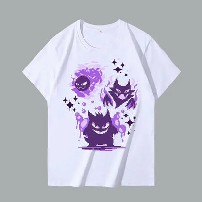 T-shirt d'été Gengar pour fans de Pokémon