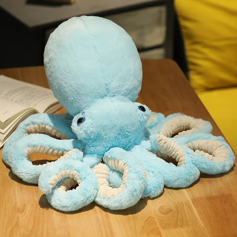 Peluche Pieuvre Bleu Apaisante et Douce