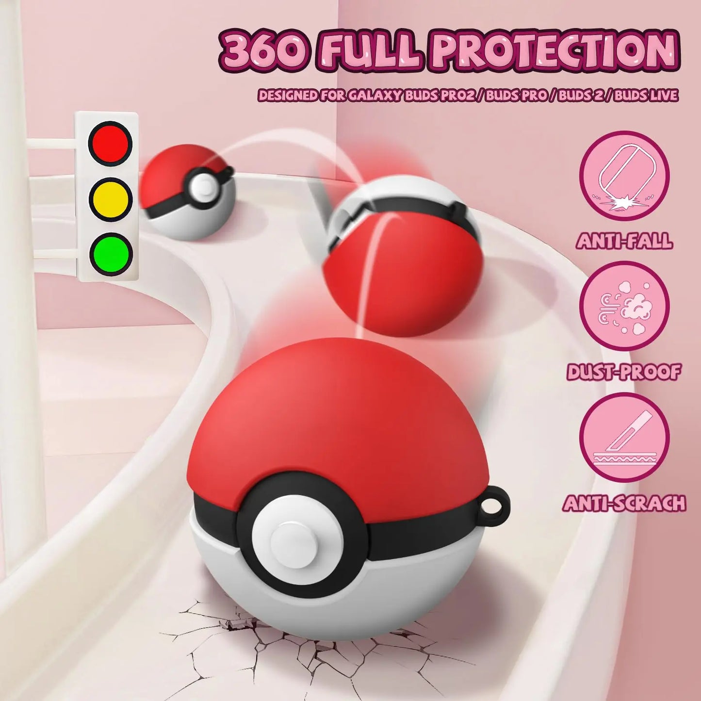 Housse Pokéball pour Samsung Galaxy Buds