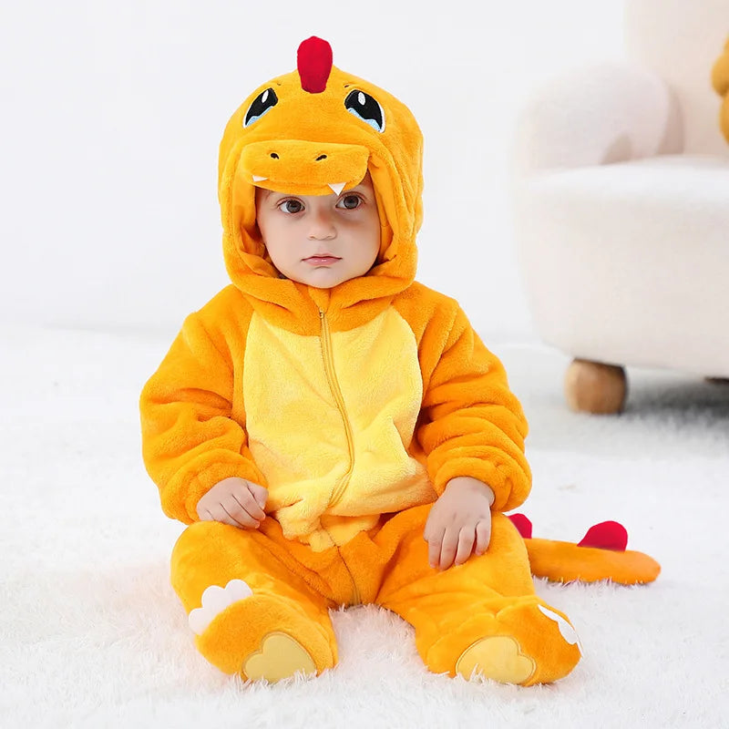 Pyjama Glumanda Pokémon avec Capuche et Queue pour Bébé